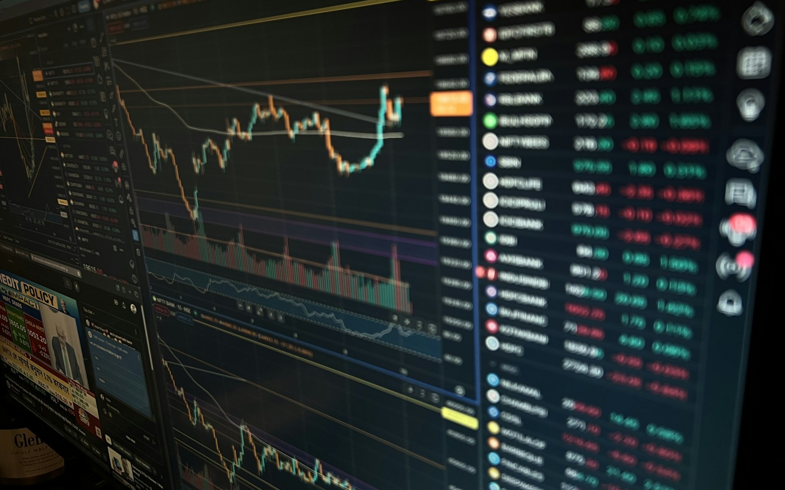 AI day-trading dashboard